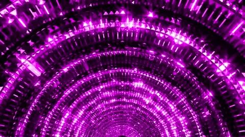Led Crystal Hallway Purple Stock Footage 201192555