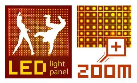 Led diode display panel background Led diode display panel vector backgrou... Stock Photos