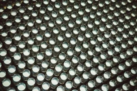 Led diode panel with light. Led panel background. Stock Photos