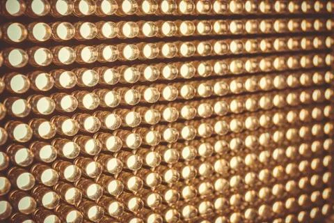 Led diode panel with light. Led panel background. Stock Photos