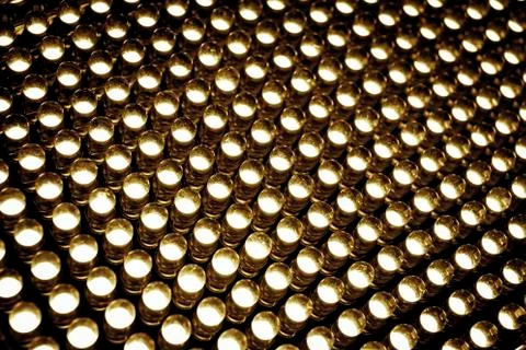 Led diode panel with light. Led panel background. Stock Photos