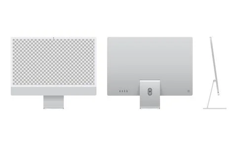 LED display computer for mockup presentation Stock Illustration