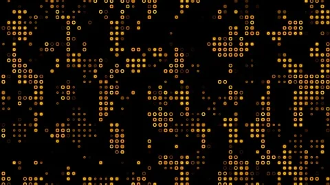Led Display Pattern Abstract Studio Background Loop Neon Gold Stock Footage 281359722
