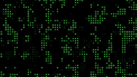 Led Display Pattern Abstract Studio Background Loop Green Stock Footage 281359728