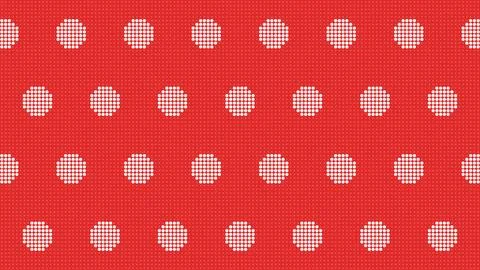 LED Dot Large Glowing White Polka Dot Background on Red Stock Illustration