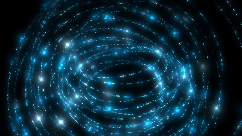 Led Dot light circle connection Stock Footage 95541226