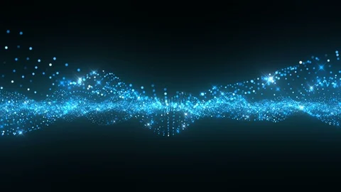 Led Dot light Particles Wave 스톡 동영상 95541144