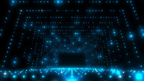 Led Dot light tech Fly through Stock Footage 95541099