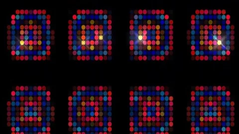 LED dots motion background Video stock 72659180