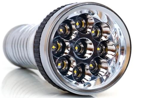 Led electric torch Stock Photos