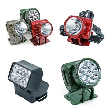 Led electric torches Stock Photos