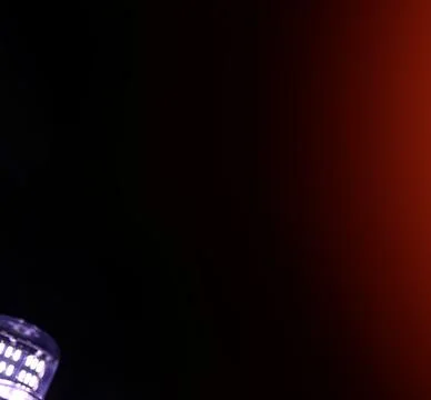 LED elements in the lamp. Lamps with diodes. Many bright lights from diode .. Stockfoto's