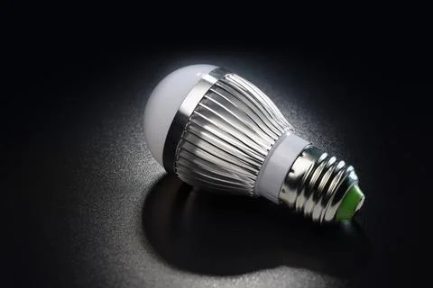 LED energy saving bulb Stock Photos