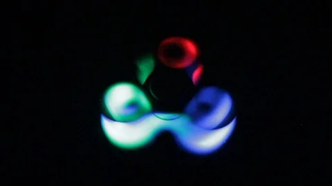 Led  fidget spinner Stock Footage 130024543