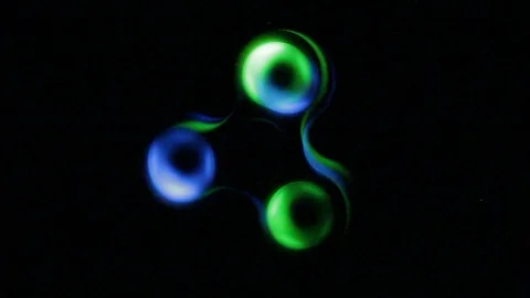 Led fidget spinner Stock Footage 130029320
