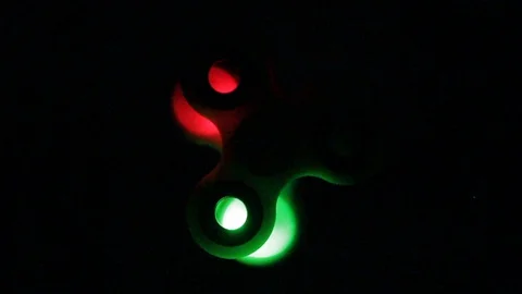 Led fidget spinner Stock Footage 130030552