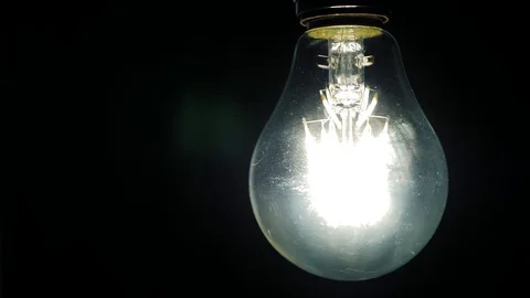 Led filament bulb Stock Footage 73333697
