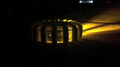 LED Flair on sidewalk 4K Stock Footage 59522621