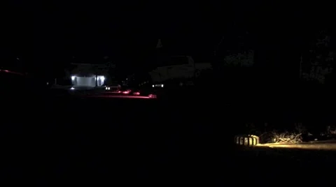LED Flair on sidewalk 4K Stock Footage 59522623