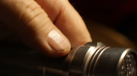 LED Flashlight Stock Footage 52443017