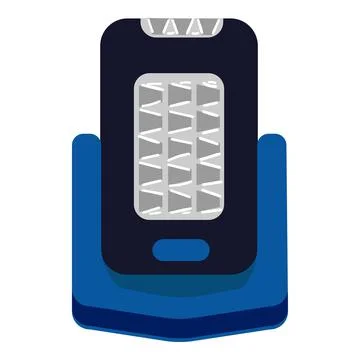 Led flashlight icon cartoon vector. Light lamp Stock Illustration