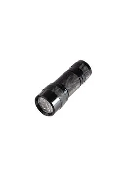 Led flashlight isolated on a white background Stock Photos