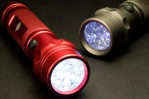 LED Flashlights Stock Photos