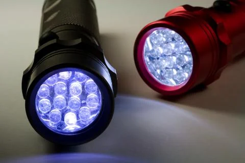 LED Flashlights Stock Photos