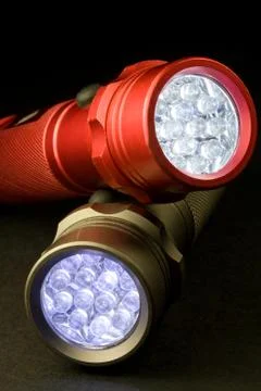 LED Flashlights Stock Photos