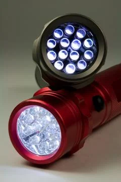 LED Flashlights Stock Photos
