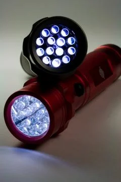 LED Flashlights Stock Photos