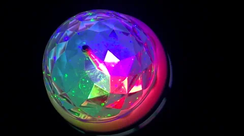 Led full colour rotating lamp Stock Footage 31968192