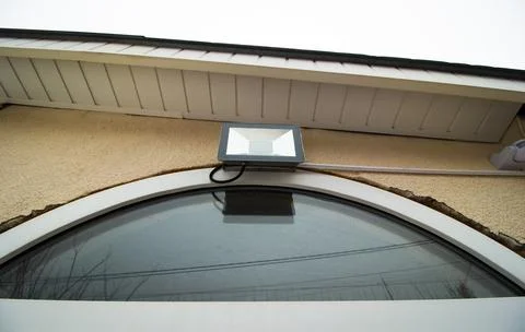 LED garden spotlight Stock Photos