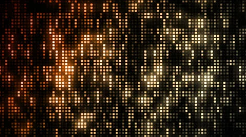 LED Grid Amber Orange Stock Footage 26057662