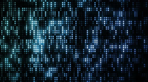 LED Grid Blue Stock Footage 26058022