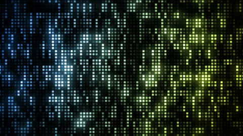 LED Grid Blue Yellow Stock Footage 26057765