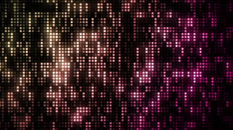 LED Grid Pink Yellow Stock Footage 26058161