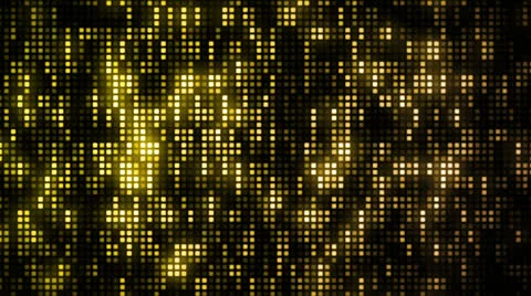 LED Grid Yellow Stock Footage 26058232