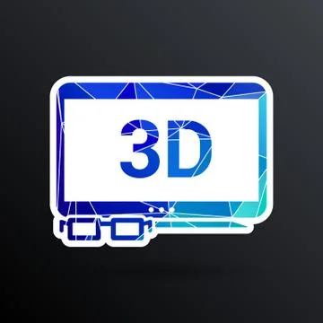 Led icon fan screen wide tft show Stock Illustration