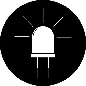 LED icon sign. Stock Illustration