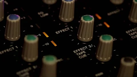 Led indicator of portable cassette tape studio Stock Footage 161747049