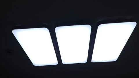 LED indoor lighting (up) Stock Footage 256739396
