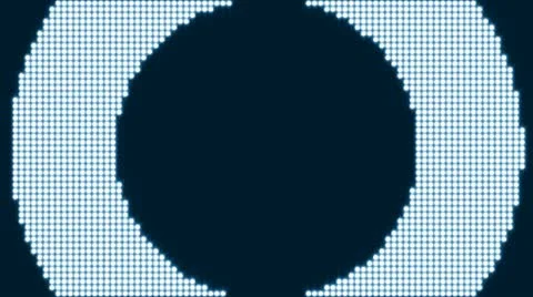 LED Jumbotron Expanding Circle Loop with Matte Stock Footage 22419143