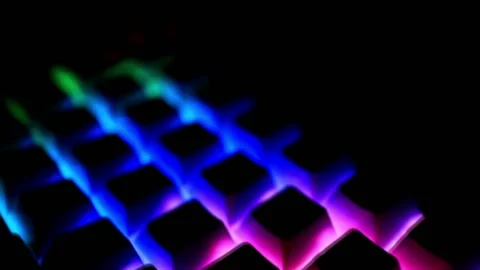 LED Keyboard Stock Footage 149346245