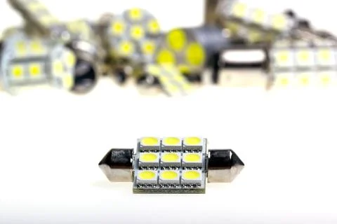 Led lamp for auto Stock Photos