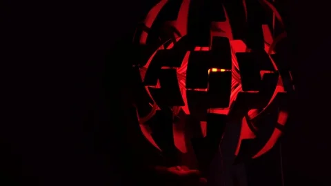 LED Lamp on a dark background changes color Stock Footage 102890770