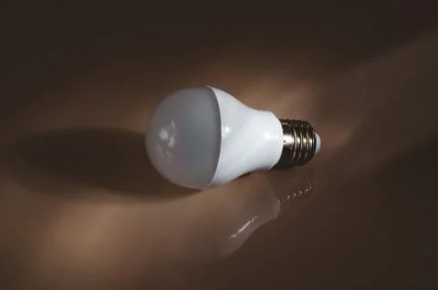 LED lamp in the dark Stock Photos