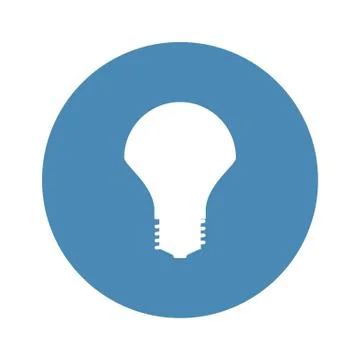 LED Lamp Icon Vector flat design style Stock Illustration