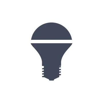 LED Lamp Icon Vector flat design style Stock Illustration