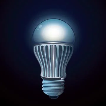 LED lamp Stock Illustration